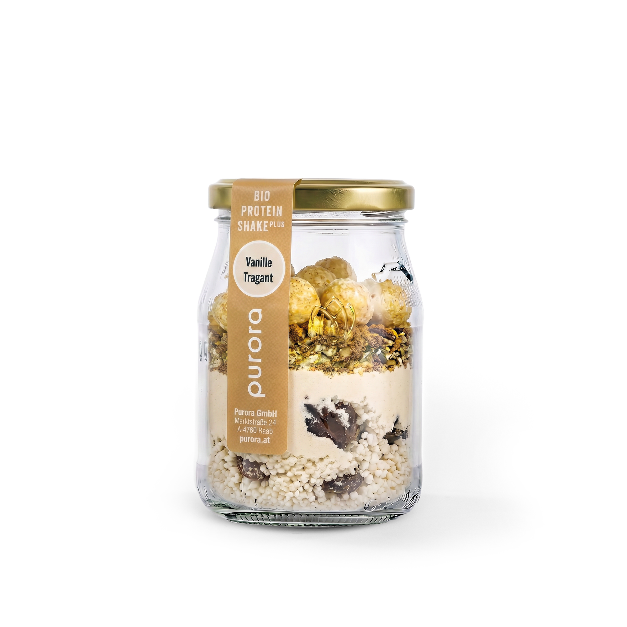 PROTEIN SHAKE PLUS - Bourbon Vanille, Tragant