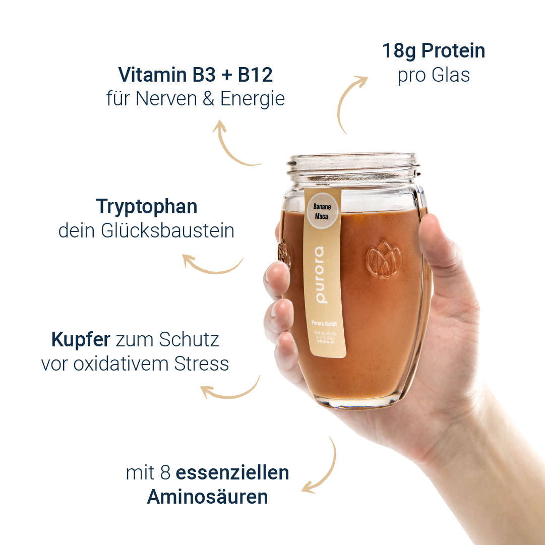 PROTEIN SHAKE PLUS - Banane, Schoko, Maca