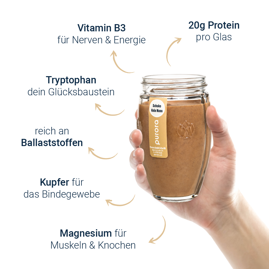 PROTEIN SHAKE PLUS - Schoko, Kola Nuss