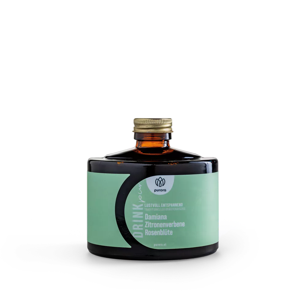 Bio Sirup - Damiana, Zitronenverbene, Rosenblüte