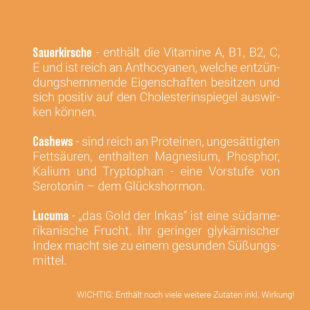 PORRIDGE PLUS - Kirsche, Cashew, Lucuma