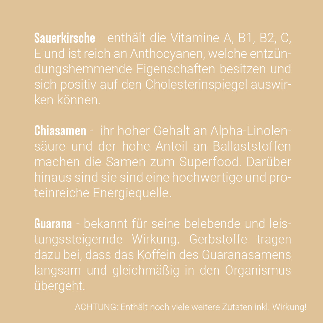 PROTEIN SHAKE PLUS - Kirsche, Chia, Guarana