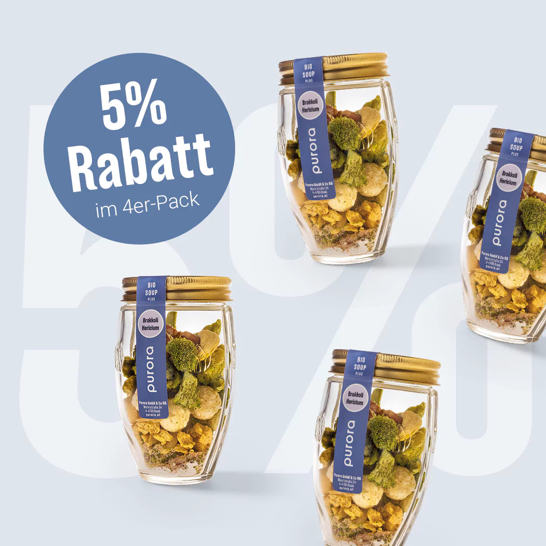 SOUP PLUS - Brokkoli, Cashew, Hericium