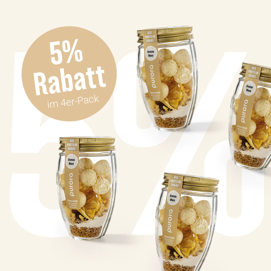 PROTEIN SHAKE PLUS - Ananas, Leinsamen, Maca