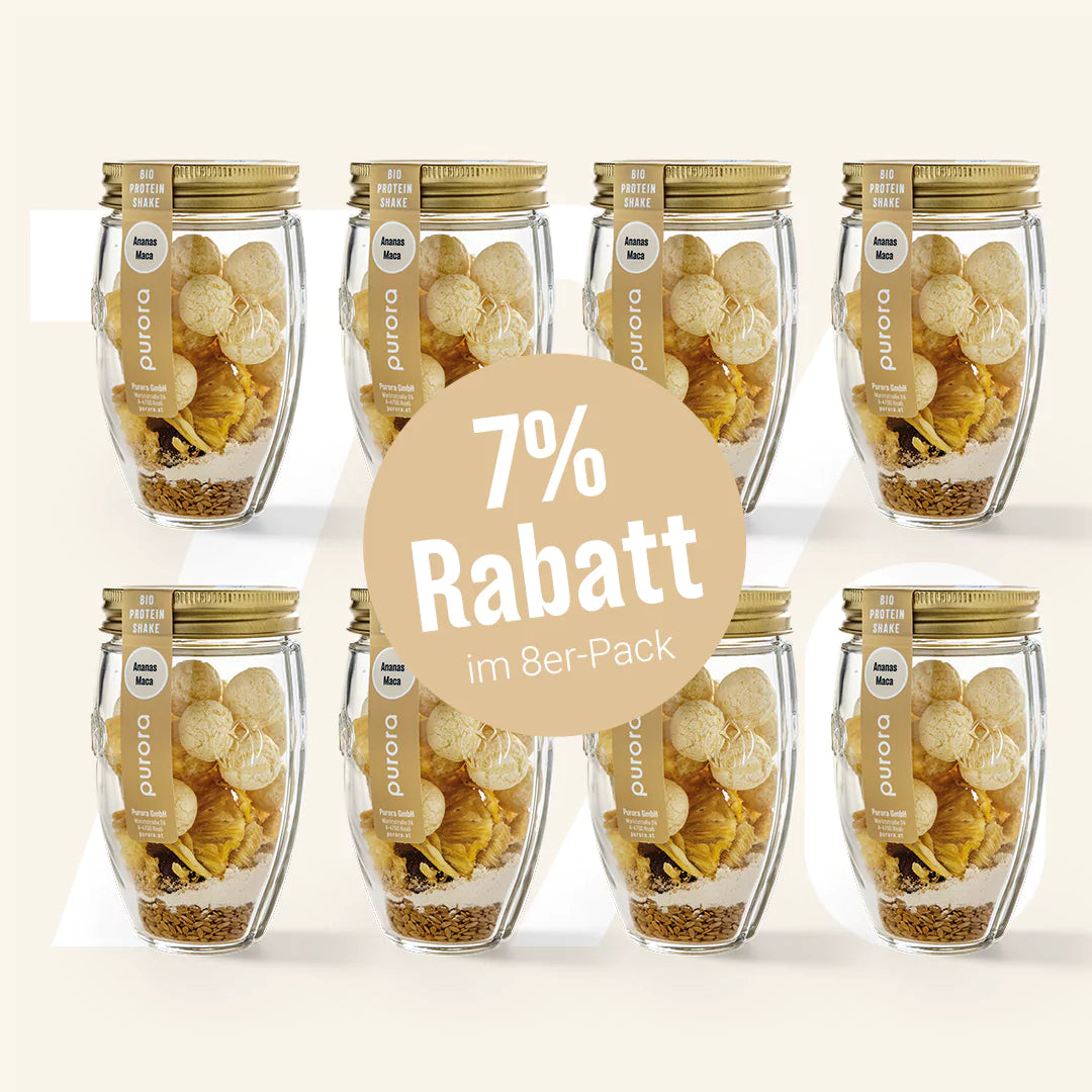 PROTEIN SHAKE PLUS - Ananas, Leinsamen, Maca