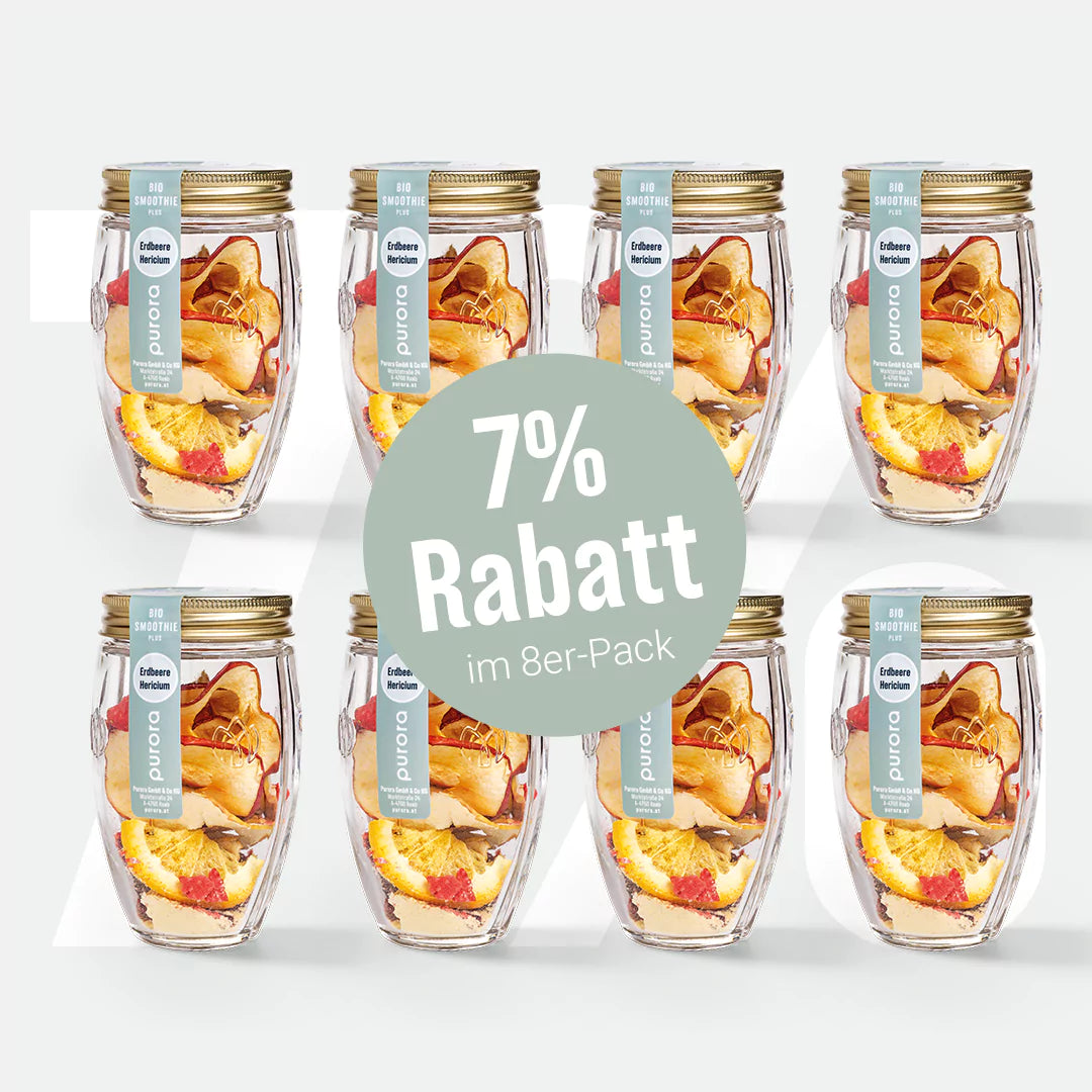 SMOOTHIE PLUS - Erdbeere, Orange, Hericium