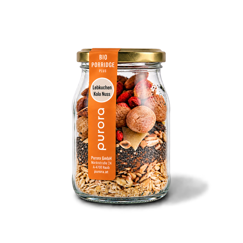 PORRIDGE PLUS - Lebkuchen, gebrannte Mandeln, Kola Nuss