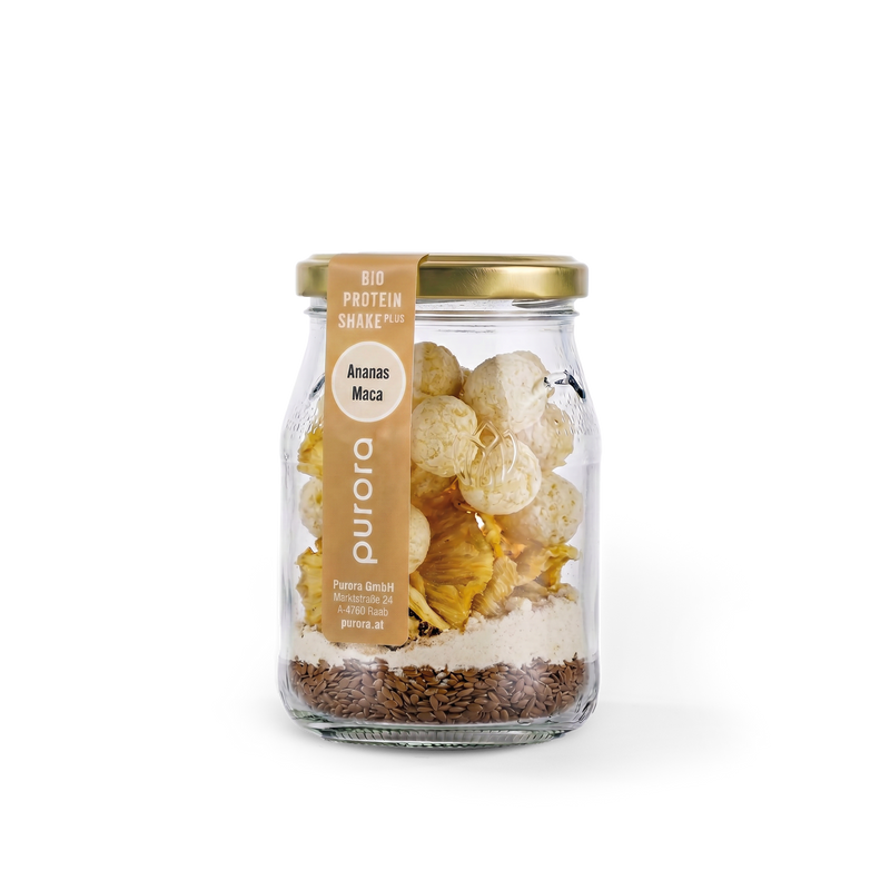 PROTEIN SHAKE PLUS - Ananas, Leinsamen, Maca