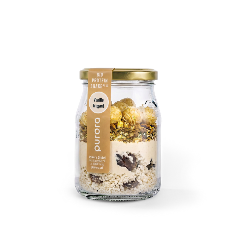 PROTEIN SHAKE PLUS - Bourbon Vanille, Tragant