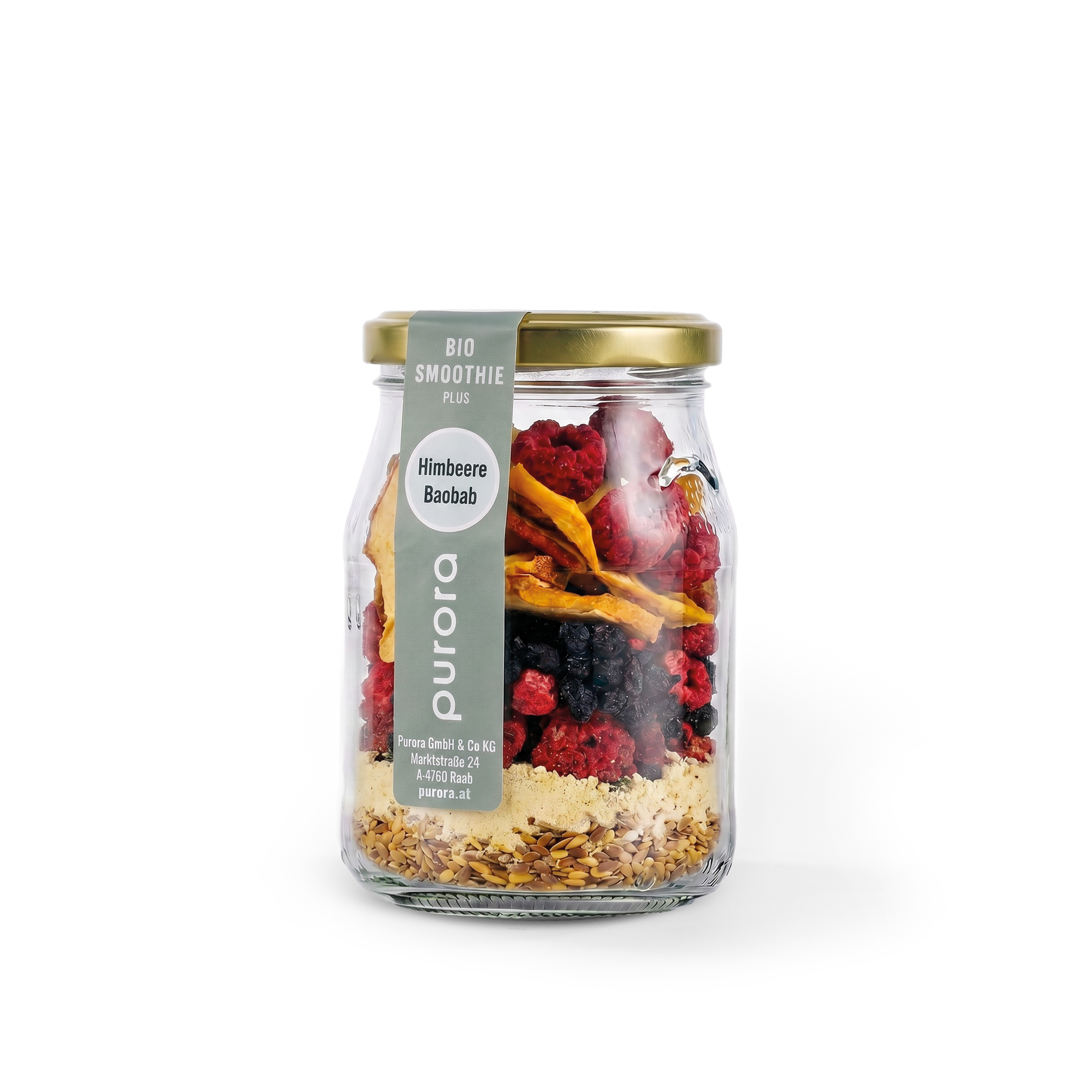 SMOOTHIE PLUS - Himbeere, Wildheidelbeere, Baobab