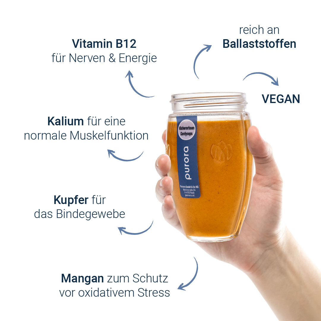 SOUP PLUS - Kichererbsen, Curry, Cordyceps