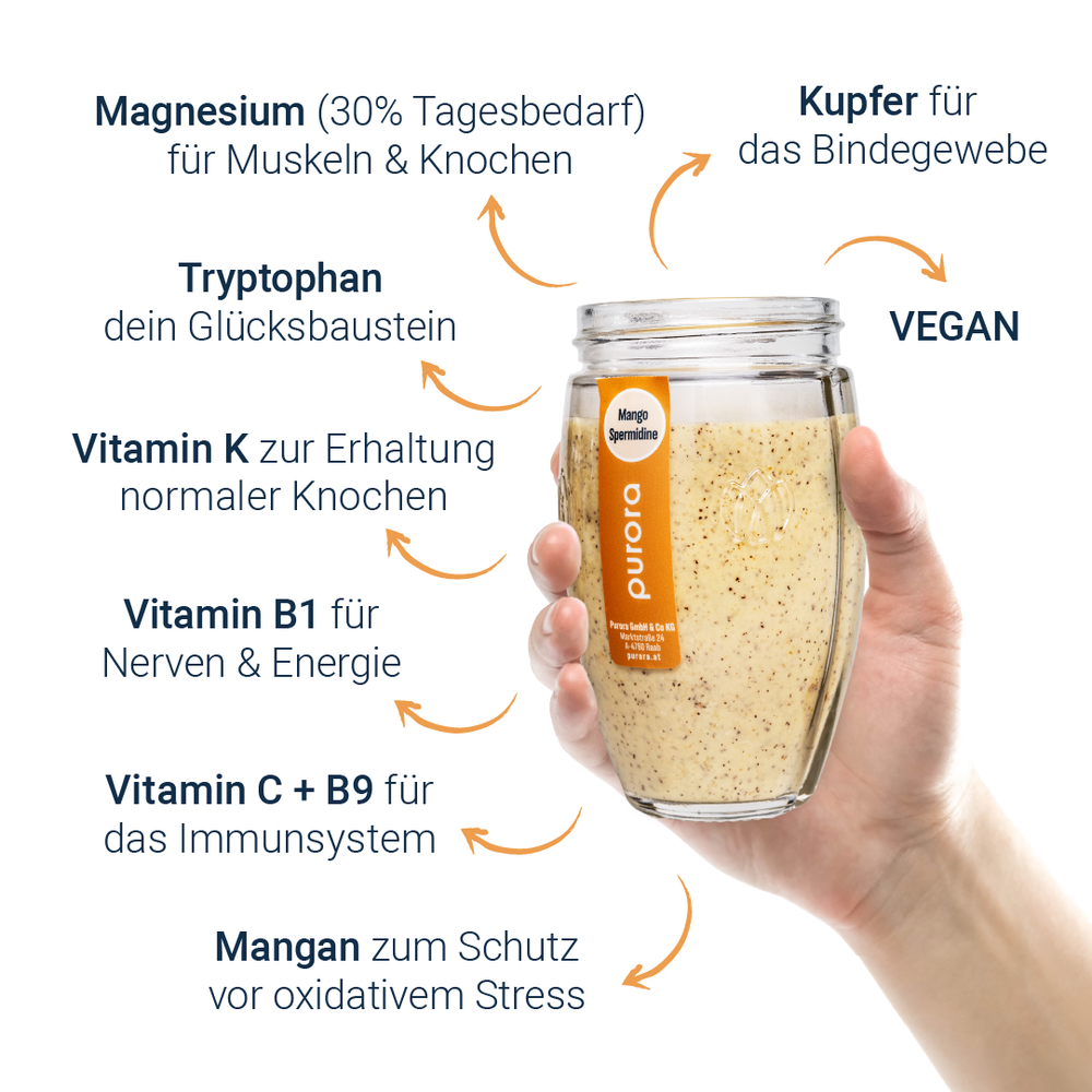  PORRIDGE PLUS - Mango, Mohn, Spermidine