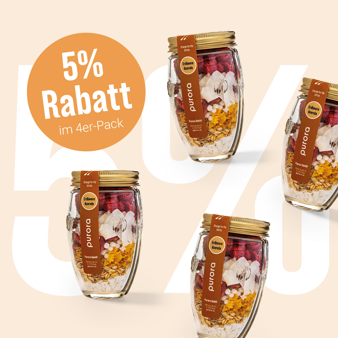 PORRIDGE PLUS - Erdbeere, Kokos, Acerola