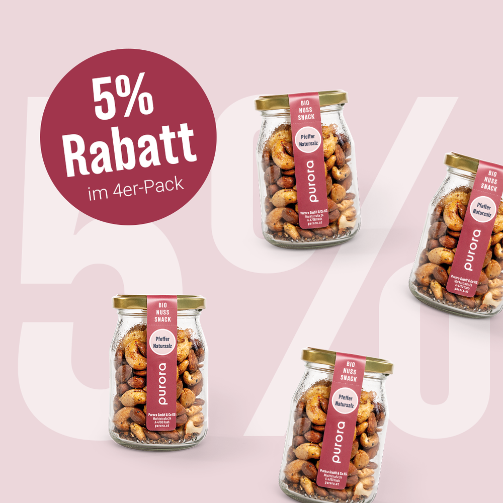 NUSS SNACK - Pfeffer & Natursalz