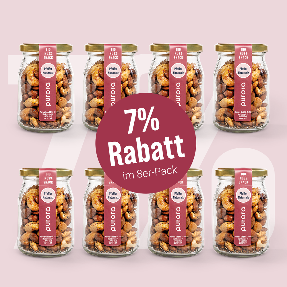 NUSS SNACK - Pfeffer & Natursalz