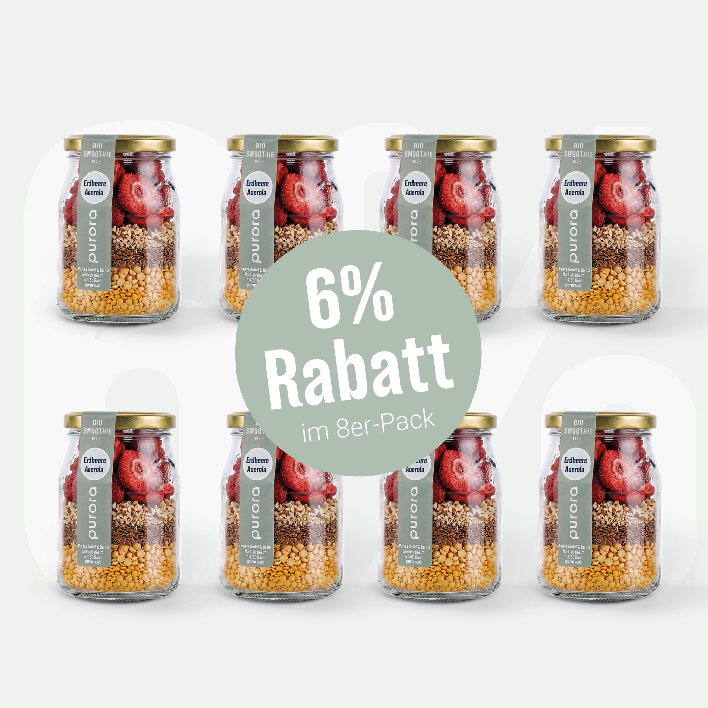 SMOOTHIE PLUS - Erdbeere, Acerola, Hericium