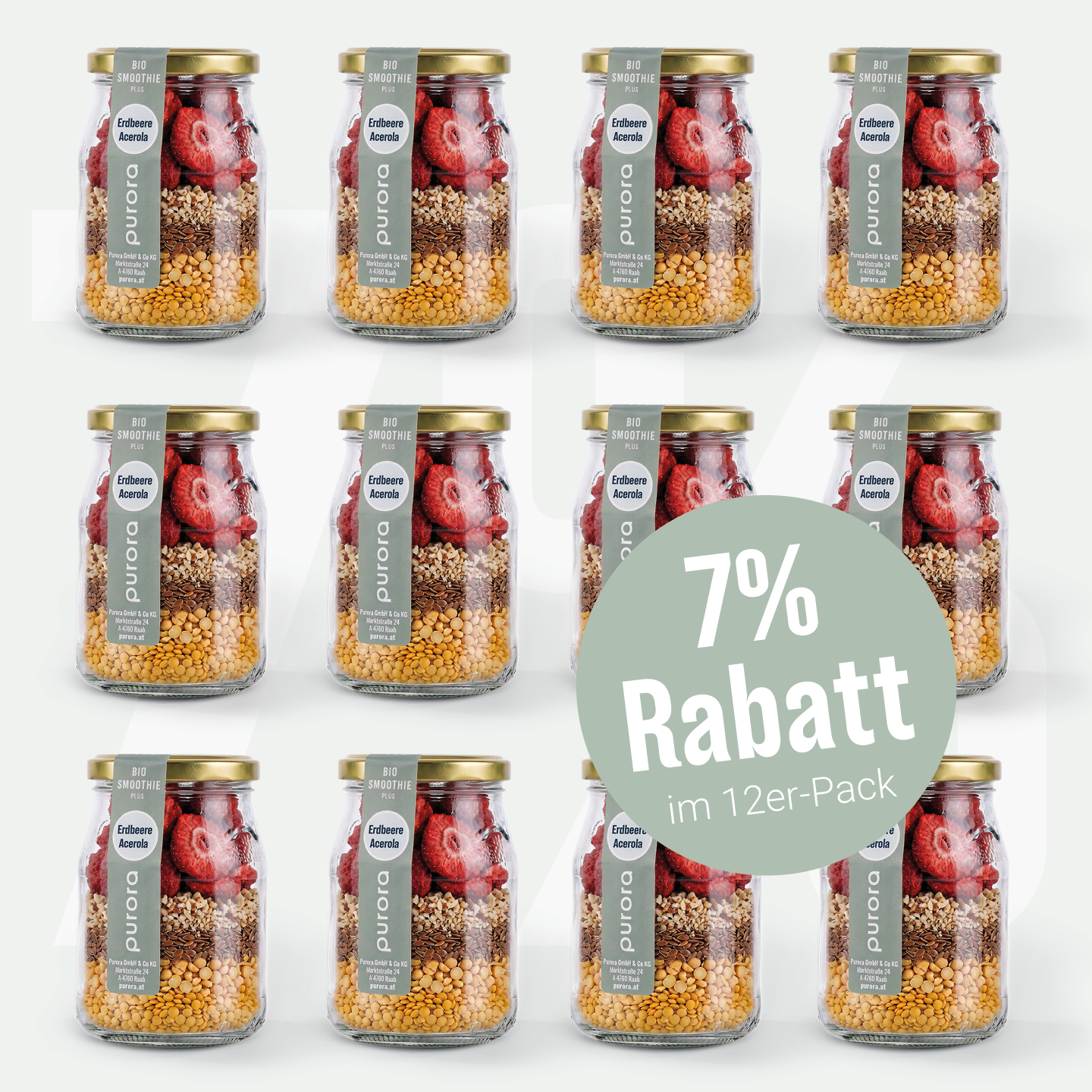 SMOOTHIE PLUS - Erdbeere, Acerola, Hericium