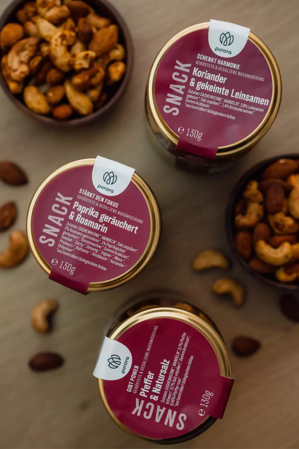 NUSS SNACK - Pfeffer & Natursalz