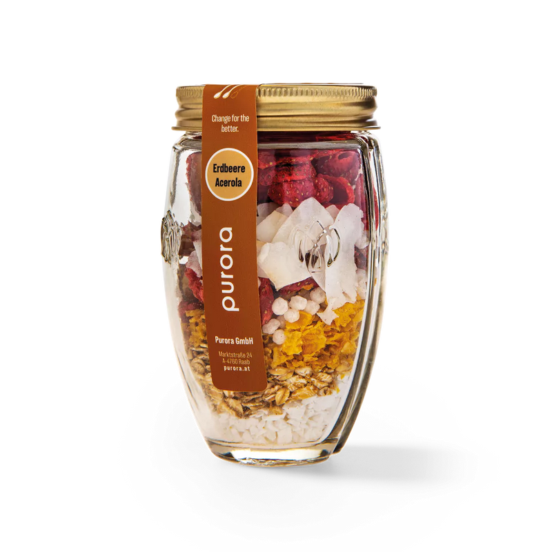 PORRIDGE PLUS - Erdbeere, Kokos, Acerola