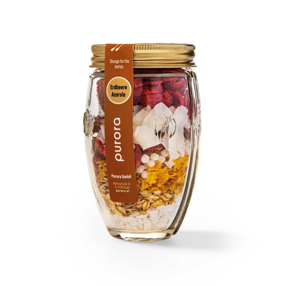 PORRIDGE PLUS - Erdbeere, Kokos, Acerola