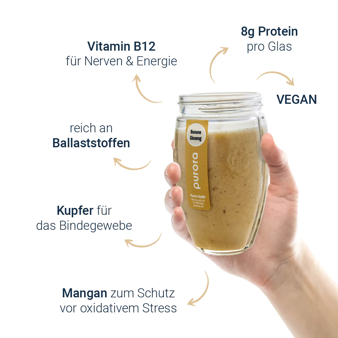 PROTEIN SHAKE PLUS - Banane, Vanille, Ginseng