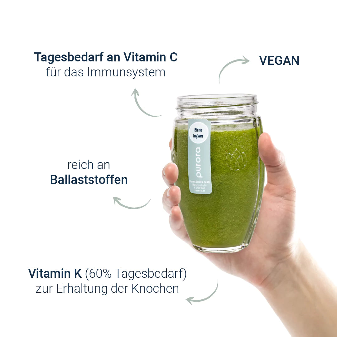 SMOOTHIE PLUS - Birne, Spinat, Ingwer