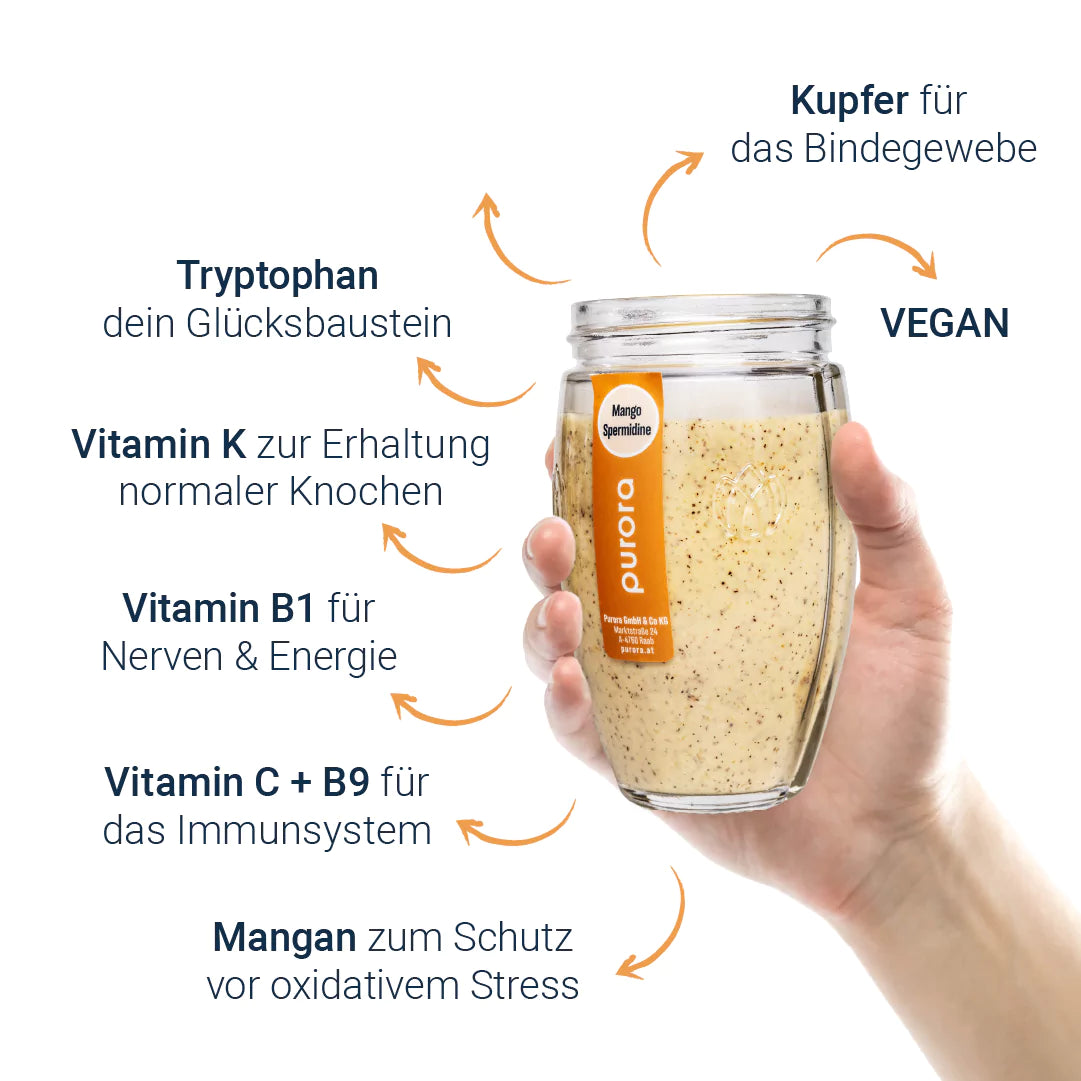 PORRIDGE PLUS - Mango, Mohn, Spermidine
