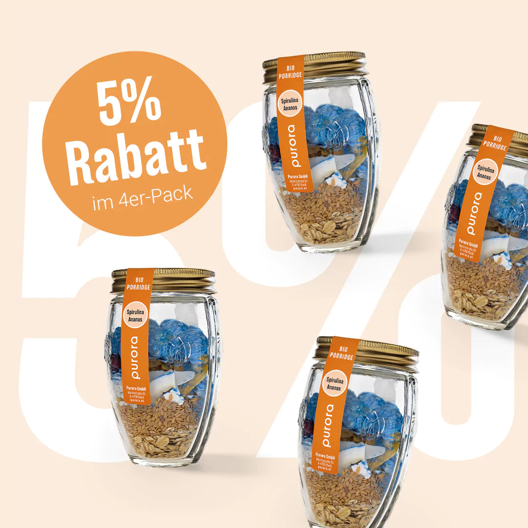 PORRIDGE PLUS - Spirulina, Kokos, Ananas