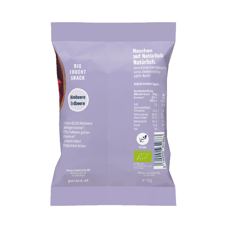 SNACKPACK Frucht - Himbeere & Erdbeere