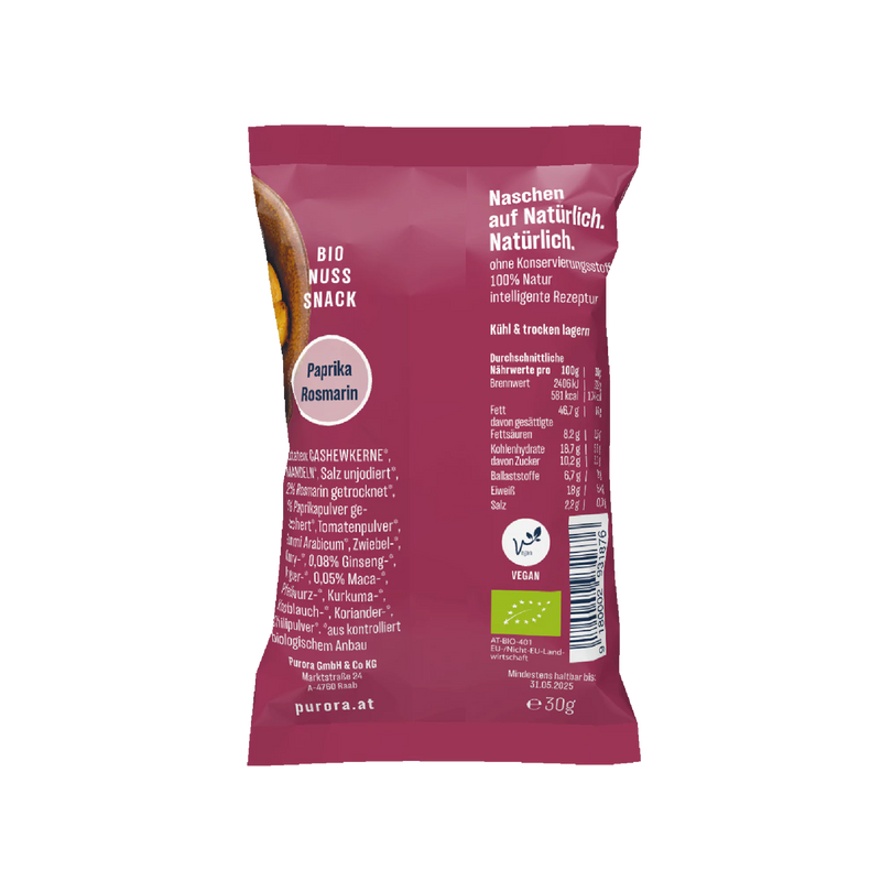 SNACKPACK Nuss - Paprika geräuchert & Rosmarin